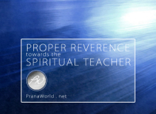 Proper Reverence Spiritual Seacher