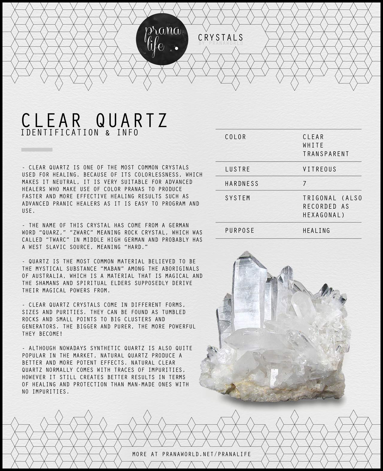 clear quartz crystal metaphysical properties