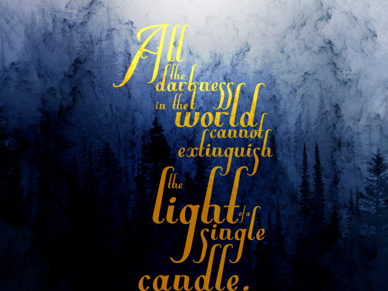 The Light of a Single Candle