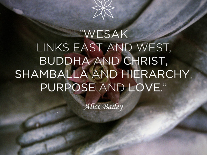 Wesak Links East and West